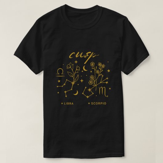 Libra Scorpio Cusp Zodiac Horoscope Geburt Oktober T-Shirt (Design vorne)