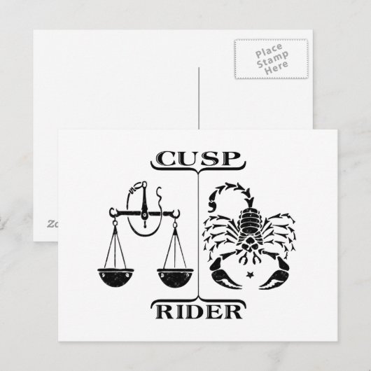 Libra/Scorpio Postkarte (Vorne/Hinten)