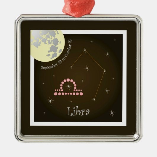 Libra September 24 bis Oktober 23 Ornament (Vorne)