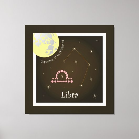 Libra September 24 to October 23 Leinwand (Vorderseite)