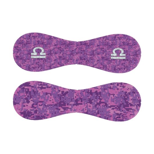 Libra Sign auf der digitalen Fuchsia-Camouflage Baseball (Paneele)