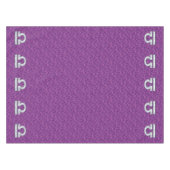 Libra Sign auf der digitalen Fuchsia-Camouflage Tischdecke (Vorderseite (Horizontal))