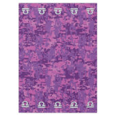 Libra Sign auf der digitalen Fuchsia-Camouflage Tischdecke (Vorderseite)