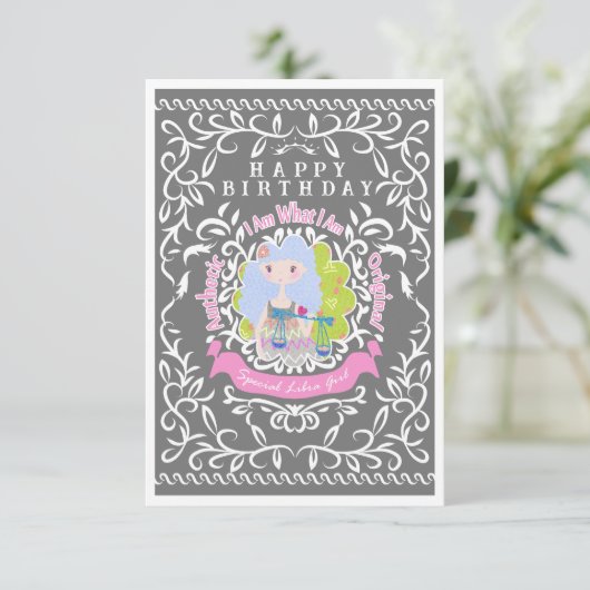 Libra Sign Birthday (Stehend Vorderseite)