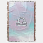 Libra Sign Mother of Pearl Style Decke (Vorderseite Vertikal)
