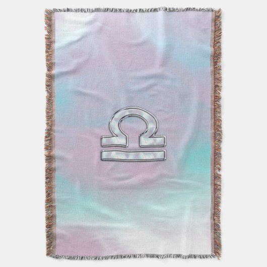 Libra Sign Mother of Pearl Style Decke (Vorderseite Vertikal)