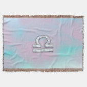 Libra Sign Mother of Pearl Style Decke (Vorderseite)