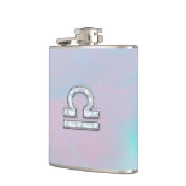 Libra Sign Mother of Pearl Style Flachmann (Links)