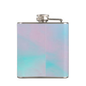 Libra Sign Mother of Pearl Style Flachmann (Rückseite)