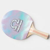Libra Sign Mother of Pearl Style Tischtennis Schläger (Seitenansicht)