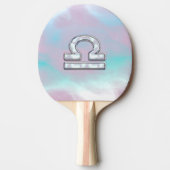 Libra Sign Mother of Pearl Style Tischtennis Schläger (Vorderseite)