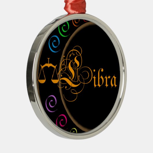 Libra Silbernes Ornament (Rechts)