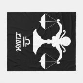 Libra Silhouette Fleece Blanket (Vorderseite (Horizontal))