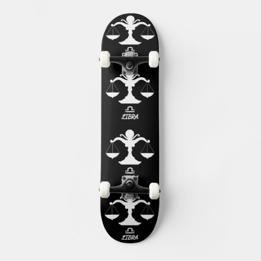 Libra-Silhouette Skateboard (Vorderseite)