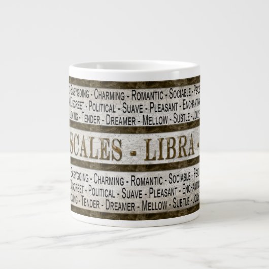 LIBRA - SKALEN - KAFFEE/SOUP/JUMBO-TASSE - TEXT Jumbo-Tasse (Vorderseite)