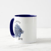 Libra Starry Night Constellation Individuelle Name Tasse (Vorderseite Links)