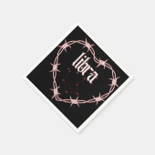 Libra-Sternbild gothic dunkle himmlische Kunst Serviette (Ecke)