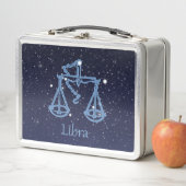 Libra-Sternbild und Zodiaka-Zeichen mit Sternen Metall Lunch Box (Beispiel)