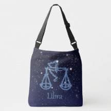 Libra-Sternbild und Zodiaka-Zeichen mit Sternen
