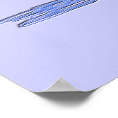 Libra. Sternzeichen Blau. Poster (Ecke)