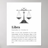 Libra-Sternzeichenposter Poster (Vorne)