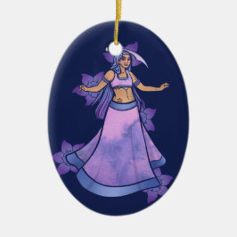 Libra Sword Belly Dancer Keramik Ornament