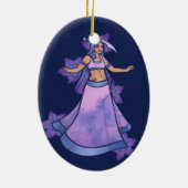 Libra Sword Belly Dancer Keramik Ornament (Hinten)