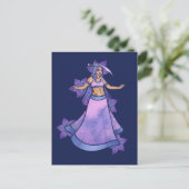 Libra Sword Belly Dancer Postkarte (Stehend Vorderseite)