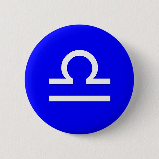 Libra-Symbol Button (Vorderseite)
