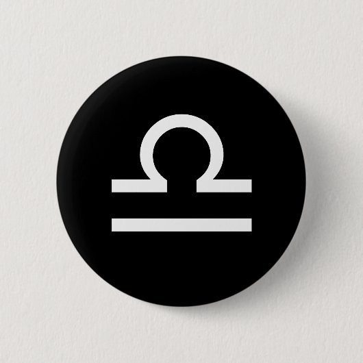 Libra-Symbol Button (Vorderseite)