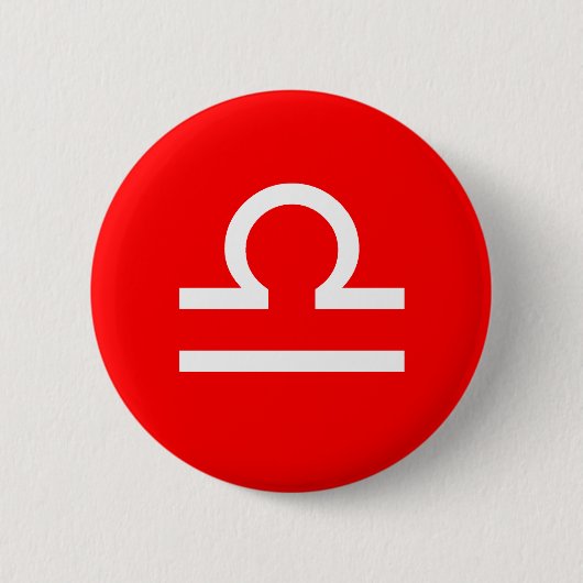 Libra-Symbol Button (Vorderseite)