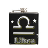Libra-Symbol Flachmann (Vorderseite)