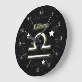 Libra-Symbol Große Wanduhr (Winkel)