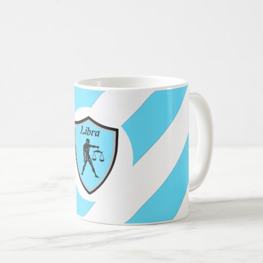 Libra-Symbol Kaffeetasse (VorderseiteRechts)
