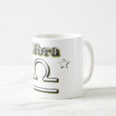 Libra-Symbol Kaffeetasse (VorderseiteRechts)