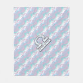 Libra Symbol Mutter von Pearl Style Fleecedecke (Vorderseite)