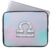 Libra Symbol Mutter von Pearl Style Laptopschutzhülle (Vorderseite)
