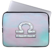 Libra Symbol Mutter von Pearl Style Laptopschutzhülle (Vorderseite)