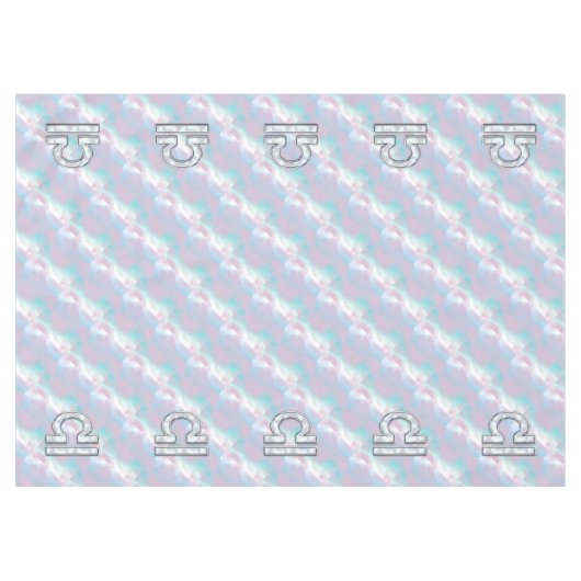 Libra Symbol Mutter von Pearl Style Tischdecke (Vorderseite (Horizontal))