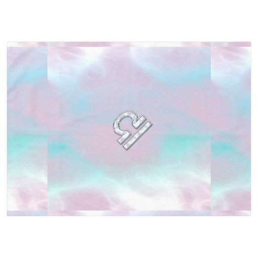 Libra Symbol Mutter von Pearl Style Tischdecke (Vorderseite (Horizontal))
