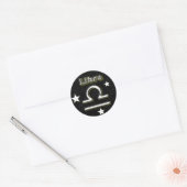 Libra-Symbol Runder Aufkleber (Umschlag)