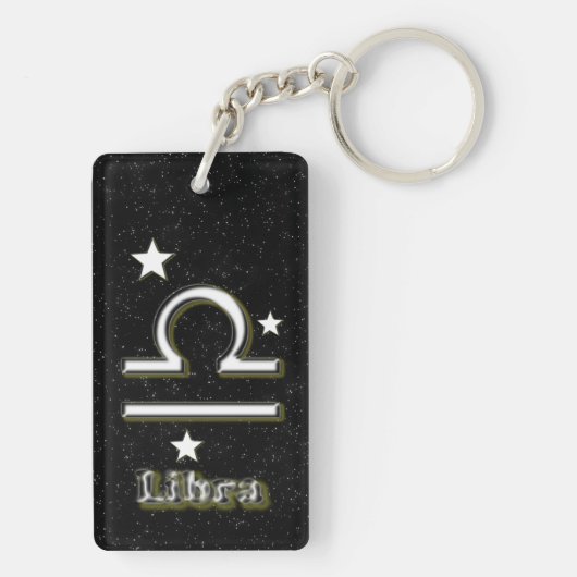 Libra-Symbol Schlüsselanhänger (Rückseite)