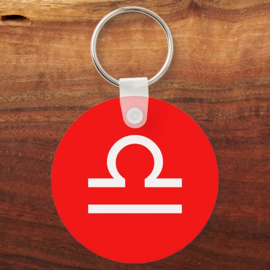 Libra Symbol Schlüsselanhänger (Vorderseite)