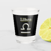Libra-Symbol Schnapsglas (Vorderseite)