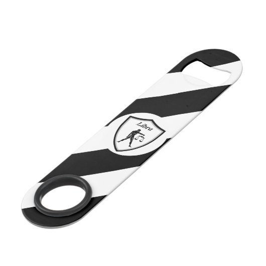 Libra-Symbol Speed Flaschenöffner (Vorderseite Schrägansicht)