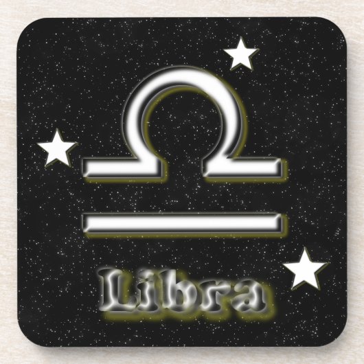 Libra-Symbol Untersetzer (Vorderseite)