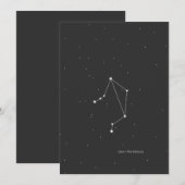 Libra, "The Balance"-Konstellation Feiertagskarte (Vorne/Hinten)