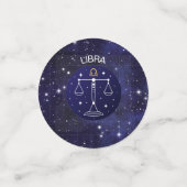 Libra the Scales Zodiac Design Table Confetti Konfetti (Klein Vorderseite)
