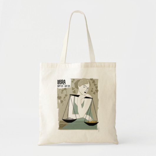 Libra- The Scalestierkreis Tragetasche (Vorne)