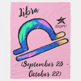 Libra Throw blanket Fleecedecke